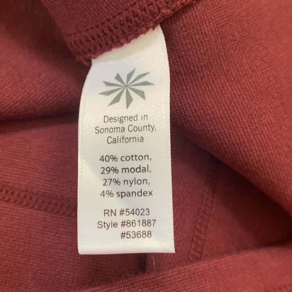 ATHLETA deep red maroon burgundy sport skirt striped solid casual stretchy sz M - Picture 10 of 17